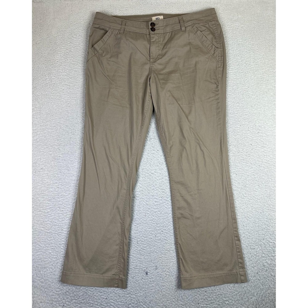 BKE Mens Khaki Stretch Chino Pants 32R Fits 37x31 Lightweight 3507-74318HR